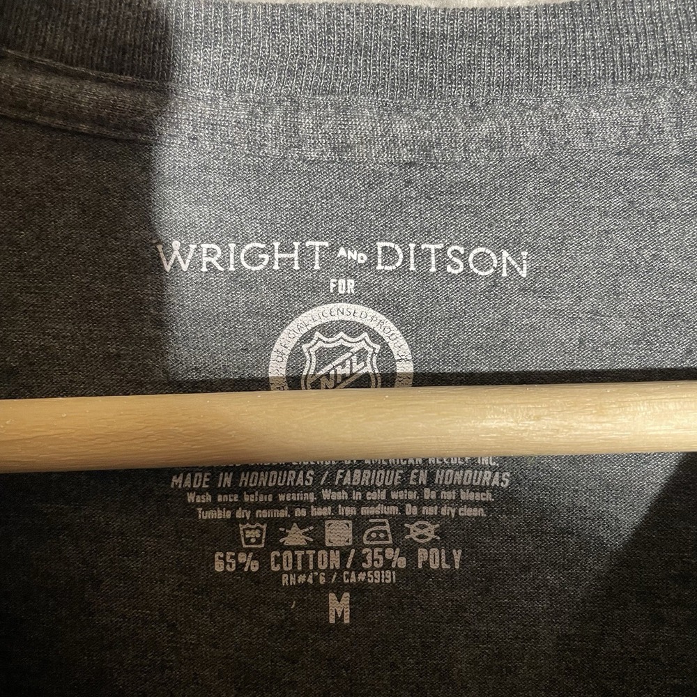 Wright & Ditson T Shirt Mens Medium Gray Toronto Maple Leafs NHL Hockey - Picture 3 of 6